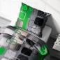 Preview: 2-teilige Seersucker Bettwäsche 155x220cm / 80x80cm - Karo Kariert in Grün - Bettgarnitur aus 100% Baumwolle, bügelfrei (S-396/4)