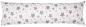 Preview: Baumwoll Renforcé Seitenschläferkissen Bezug 40x145cm - Sterne mit kreisen und Punkten - Weiß, Rosa, Schwarz - 100% Baumwolle Stillkissenbezug (KY-610-1)