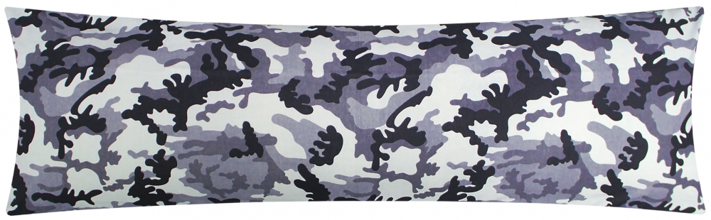 Baumwoll Renforcé Seitenschläferkissen Bezug 40x145cm - Camouflage - 100% Baumwolle Stillkissenbezug (KY-200-3)